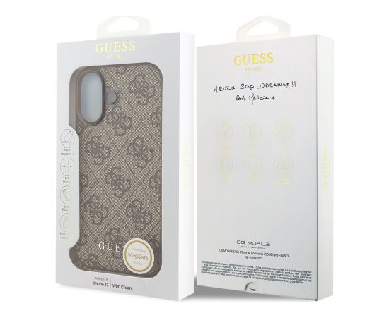 Guess 4G Charm Case Aizsargapvalks priekš Apple iPhone 17 Neoriģinālie Maciņi