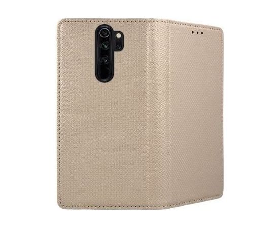 Mocco Smart Magnet Book Case Grāmatveida Maks Telefonam Samsung Galaxy A12 / M12 Zeltains Neoriģinālie Maciņi