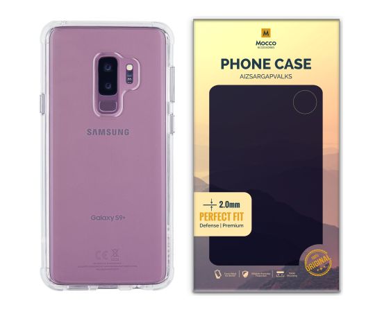 Mocco Original Clear Case 2mm Силиконовый чехол для Samsung G965 Galaxy S9 Plus Прозрачный (EU Blister)