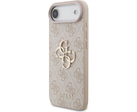 Guess PU 4G Metal Logo Strap Case Aizsargapvalks priekš Apple iPhone 17 Air Pink Neoriģinālie Maciņi