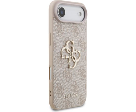 Guess PU 4G Metal Logo Strap Case Aizsargapvalks priekš Apple iPhone 17 Air Pink Neoriģinālie Maciņi