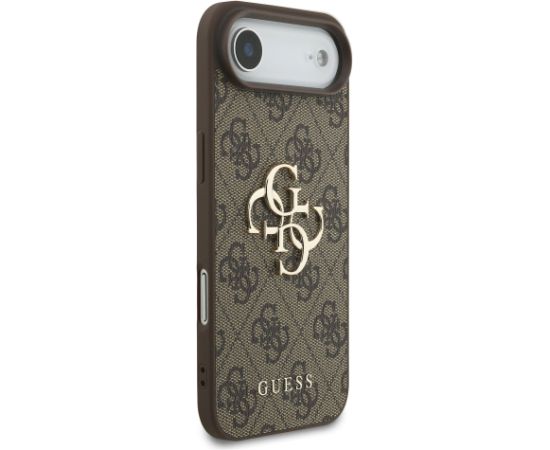 Guess PU 4G Metal Logo Strap Case Aizsargapvalks priekš Apple iPhone 17 Air Neoriģinālie Maciņi
