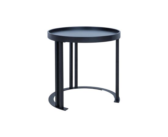 Papildus galdiņš KEIRA D50xH50cm, melns Žurnālu un kafijas galdiņi