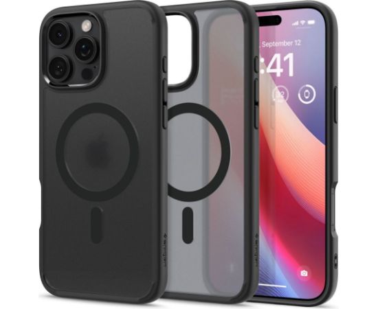 Spigen   Spigen Ultra Hybrid Mag Case with MagSafe for iPhone 16 Pro - Black Neoriģinālie Maciņi Spigen   Spigen Ultra Hybrid Mag Case with MagSafe for iPhone 16 Pro - Black Neoriģinālie Maciņi