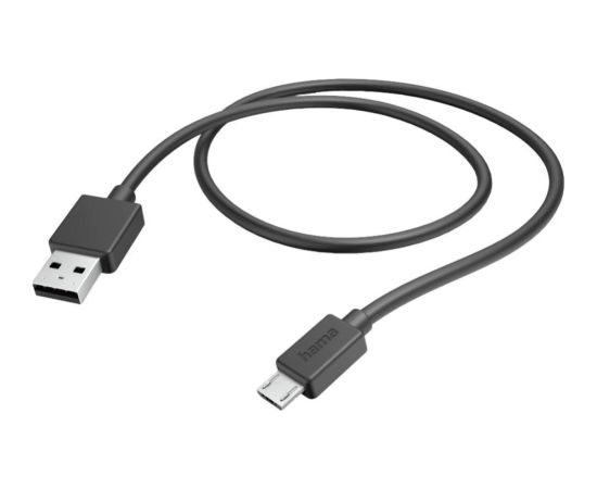 Hama   Charging Cable USB-A to Micro USB 1m Black Дата USB-кабели