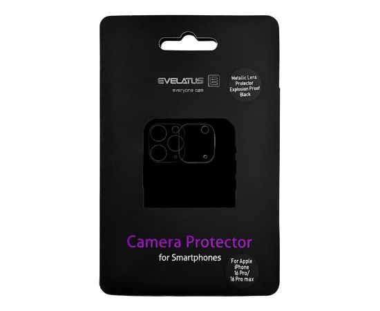 Evelatus Apple  iPhone 16 Pro/16 Pro max Full Camera Lens Protector Armor Clear