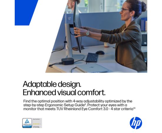 HP 527pf Series 5 Pro FHD Monitor - 27" 1920x1080 FHD 350-nit 120Hz AG, IPS, HDMI/DisplayPort, 4x USB-A, height adjustable/tilt/swivel/pivot, 3 years (replaces E27 G5) / B28F5UT#ABB