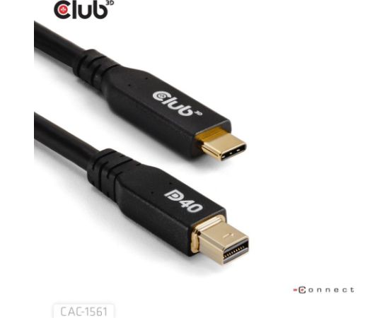 CABLE USB-C TO MINI DP 1.2M/M/M CAC-1561 CLUB3D HDMI vadi