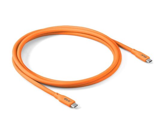 CABLE USB-C TO USB-C 2M/M/M ORANGE CAC-3000 CLUB3D Data USB kabeļi