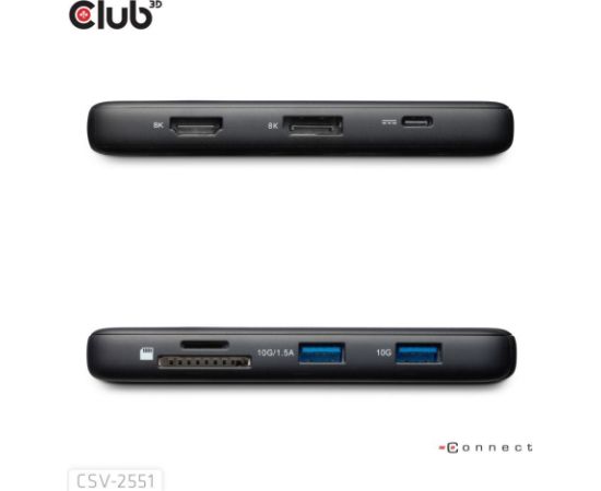 NB ACC DOCKING STATION 8IN1/USB-C 100W CSV-2551 CLUB3D
