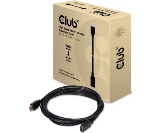 CABLE HDMI TO HDMI 3M/M/F CAC-1321 CLUB3D  Кабель HDMI