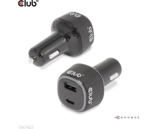 NB CHARGER CAR USB+USB-C/63W CAC-1922 CLUB3D