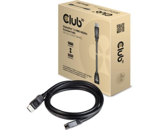 CABLE DP TO DP 2M/M/F CAC-1022 CLUB3D  Кабель HDMI