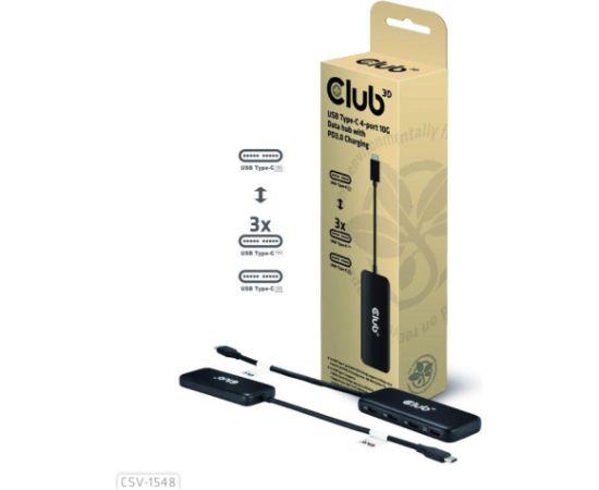 I/O HUB USB-C 4PORT/CSV-1548 CLUB3D