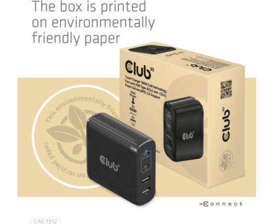 MOBILE TRAVEL CHARGER USB-C/100W CAC-1912EU CLUB3D