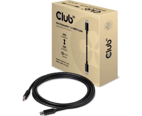 CABLE MINI DP TO MINI DP 2M/M/M CAC-1164 CLUB3D  Кабель HDMI
