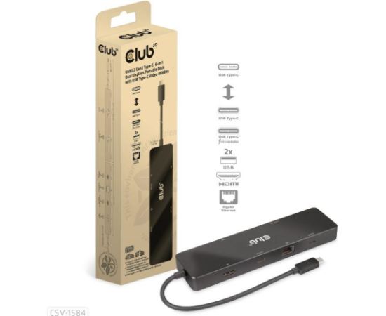 NB ACC DOCKING STATION 6IN1/USB-C 100W CSV-1584 CLUB3D
