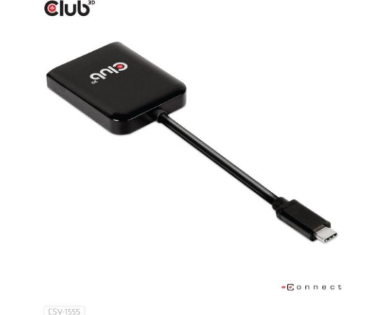I/O HUB USB-C TO DP DUAL/CSV-1555 CLUB3D