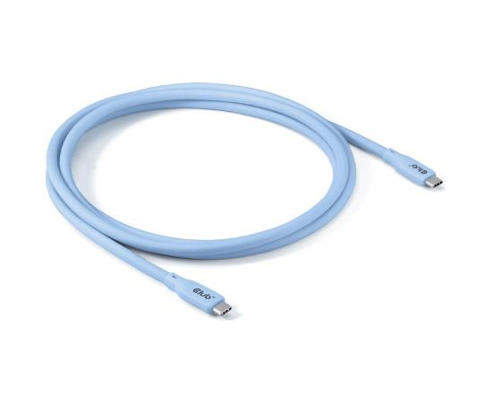 CABLE USB-C TO USB-C 2M/M/M BLUE CAC-3003 CLUB3D Data USB kabeļi