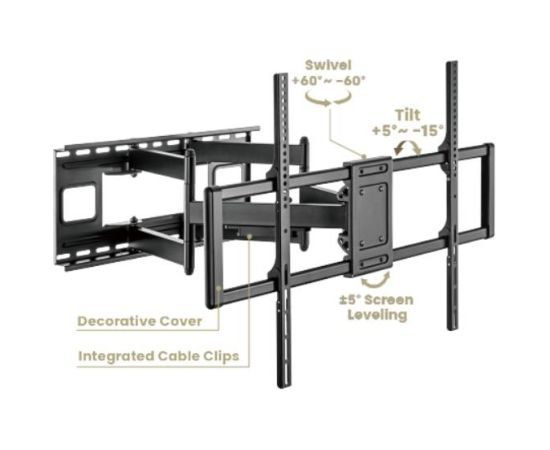 TV SET ACC WALL MOUNT 60-120"/WM-120ST-01 GEMBIRD Крепления для телевизоров