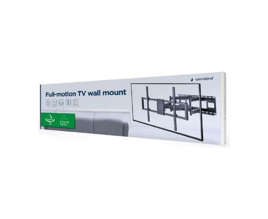 TV SET ACC WALL MOUNT 60-120"/WM-120ST-01 GEMBIRD Крепления для телевизоров
