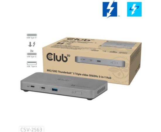 I/O HUB THUNDERBOLT 5IN1/180W CSV-2563 CLUB3D