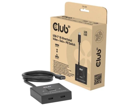 VIDEO SWITCH USB-C 2PORT/CSV-2511 CLUB3D VIDEO SWITCH USB-C 2PORT/CSV-2511 CLUB3D