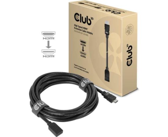 CABLE HDMI TO HDMI 5M/M/F CAC-1325 CLUB3D  Кабель HDMI