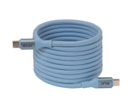 CABLE USB-C TO USB-C 2M/MAGNETIC BLUE CAC-3030 CLUB3D Data USB kabeļi