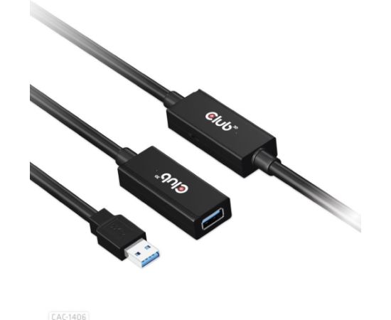 CABLE USB3.2 REPEATER 15M/M/F CAC-1406 CLUB3D Дата USB-кабели