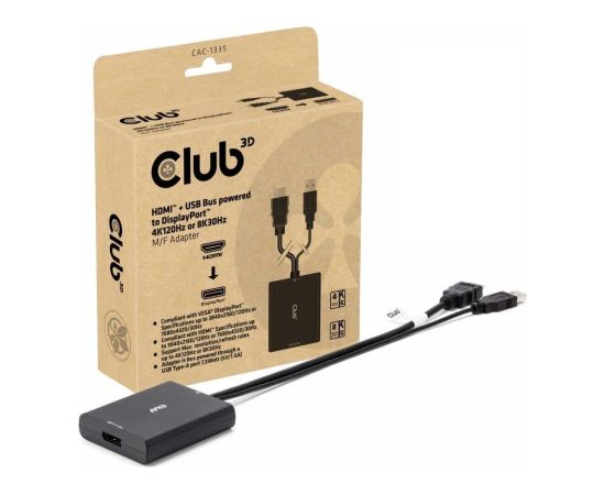 I/O ADAPTER DP TO USB/HDMI/M/F CAC-1335 CLUB3D