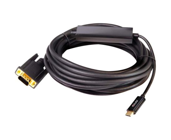 CABLE USB-C TO VGA 5M/M/M CAC-1512 CLUB3D  Кабель HDMI