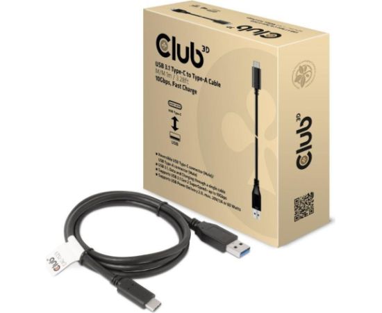 CABLE USB-C TO USB3.1 1M/M/M CAC-1523 CLUB3D Дата USB-кабели