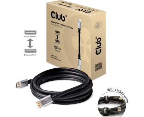 CABLE DP TO DP 4M/M/M CAC-1069 CLUB3D  Кабель HDMI