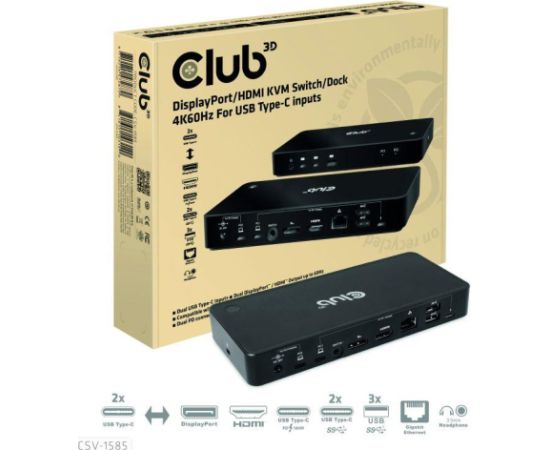NB ACC DOCKING STATION/USB-C 120W CSV-1585 CLUB3D