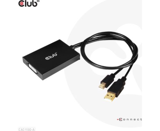 I/O ADAPTER MINI DP TO DVI/ACTIVE CAC-1130-A CLUB3D I/O ADAPTER MINI DP TO DVI/ACTIVE CAC-1130-A CLUB3D