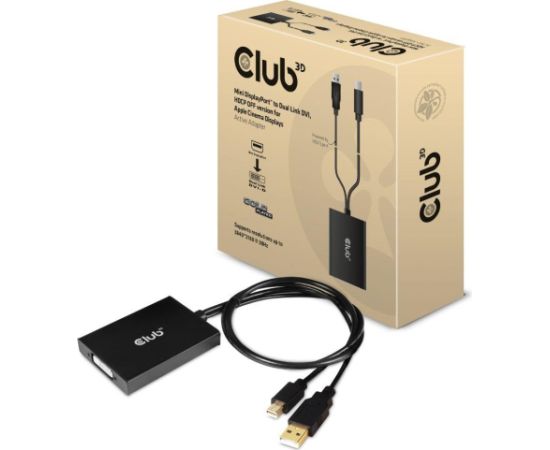 I/O ADAPTER MINI DP TO DVI/ACTIVE CAC-1130-A CLUB3D I/O ADAPTER MINI DP TO DVI/ACTIVE CAC-1130-A CLUB3D