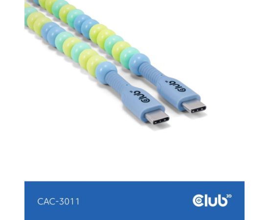 CABLE USB-C TO USB-C/BLUE CAC-3011 CLUB3D Дата USB-кабели