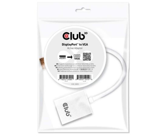 I/O ADAPTER DP TO VGA/M/F CAC-2003 CLUB3D