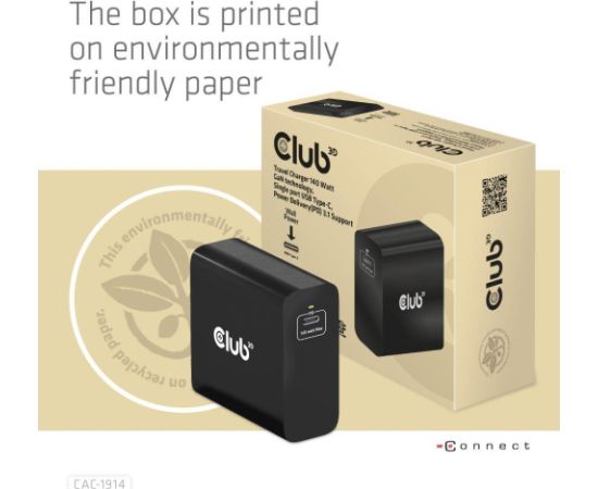 MOBILE TRAVEL CHARGER USB-C/140W GAN CAC-1914EU CLUB3D