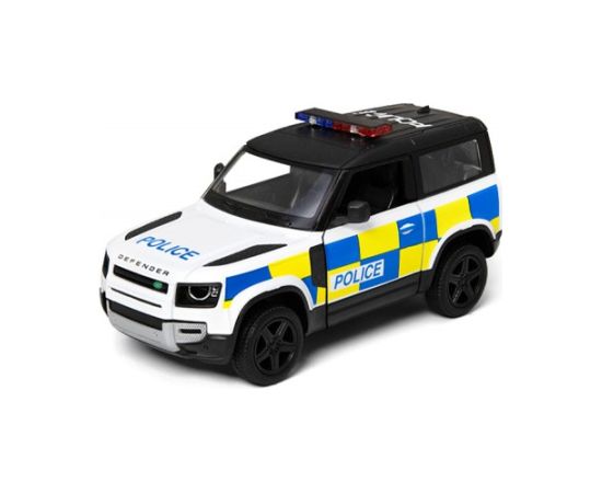 Kinsmart Metāla auto modelis Land Rover Defender 90 (Police Edition) 1:36 KT5428P