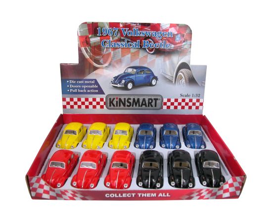 Kinsmart Metāla mašīnas modelis 1967 Volkswagen Classical Beetle 1:32 KT5057