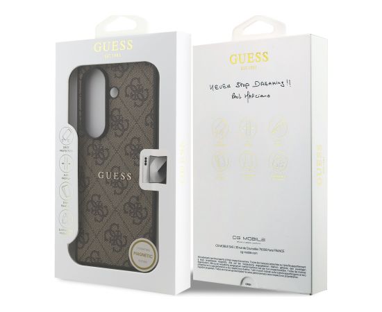 Guess PU Leather 4G Colored Ring Magnetic Case Чехол для Samsung Galaxy Z Fold 7 Чехлы - альтернативные