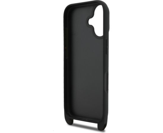 Karl Lagerfeld Saffiano Crossbody Strap Metal Karl and Choupette Case Чехол для Apple iPhone 17 Чехлы - альтернативные