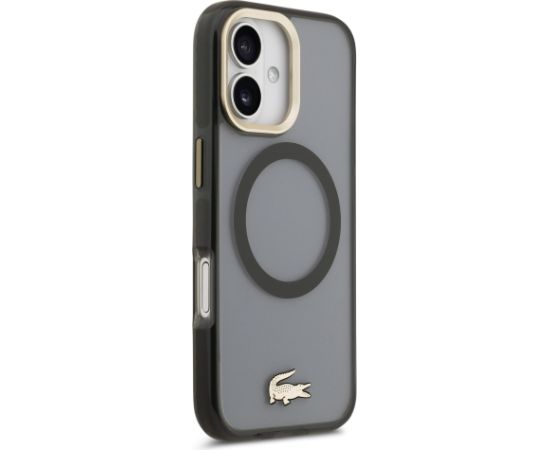 Lacoste PC/TPU Frosted Finish Gold Logo MagSafe Case Чехол для Apple iPhone 17 Чехлы - альтернативные