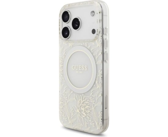 Guess IML Flowers Allover Strap MagSafe Case Чехол для Apple iPhone 17 Pro Чехлы - альтернативные