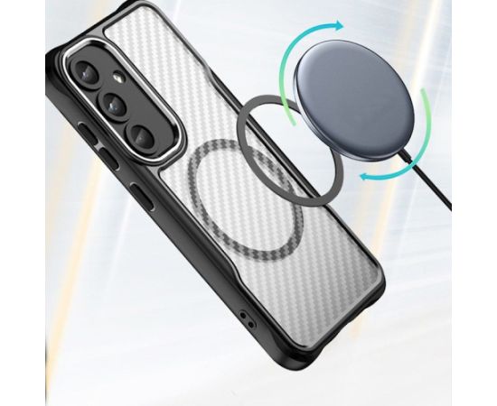 Mocco Defender Carbon Mag Aizsargapvalks priekš Samsung Galaxy S25 Plus Neoriģinālie Maciņi