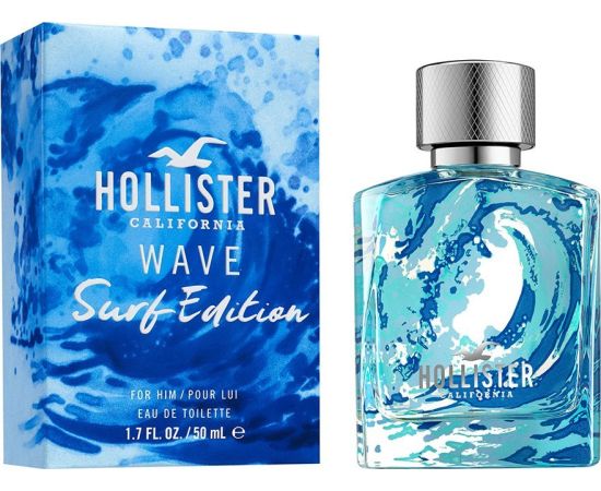 Hollister Wave Surf Edition, Eau De Toilette, For Men, 50 ml Vīriešu Smaržas