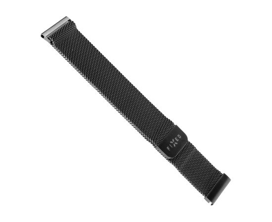 Fixed Mesh Strap with Quick Release 18mm for smartwatch Black Smart-Watch aksesuāri