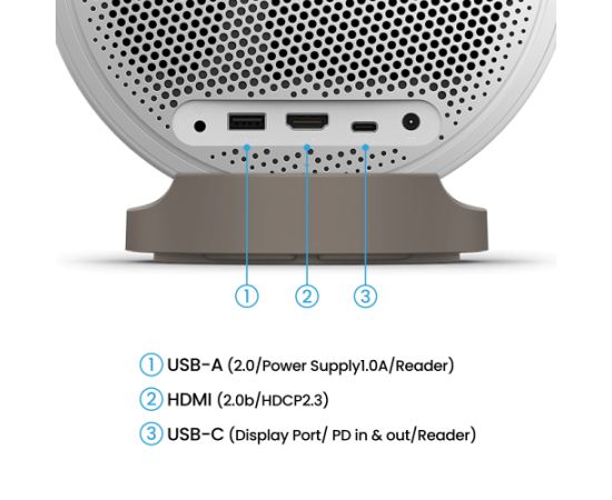 Benq GV32 Full HD (1920x1080) 500 ANSI lumens White Wi-Fi Projektori